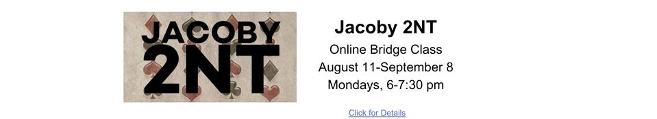 Jacoby 2NT OL 8.11-9.8