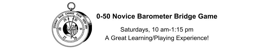 Novice Barometer Bridge Game-Updated