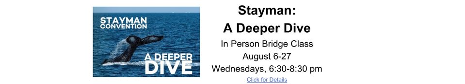 Stayman Deeper Dive Course IP 8.6-27