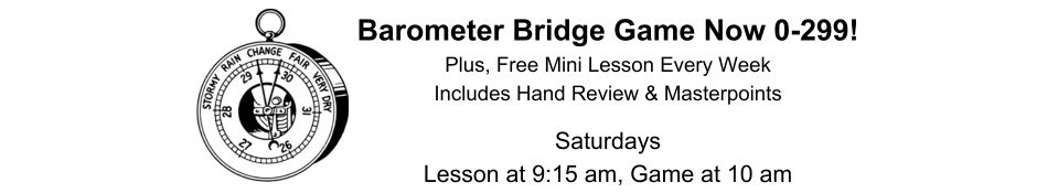 Barometer Bridge 299 & Free Lesson (1)